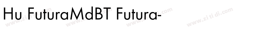 Hu FuturaMdBT Futura字体转换